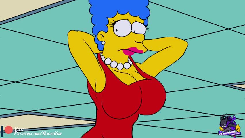 Lesbian Cartoon Bondage Marge Simson - The Simpsons Marge Simpson Flashing Animated - Lewd.ninja