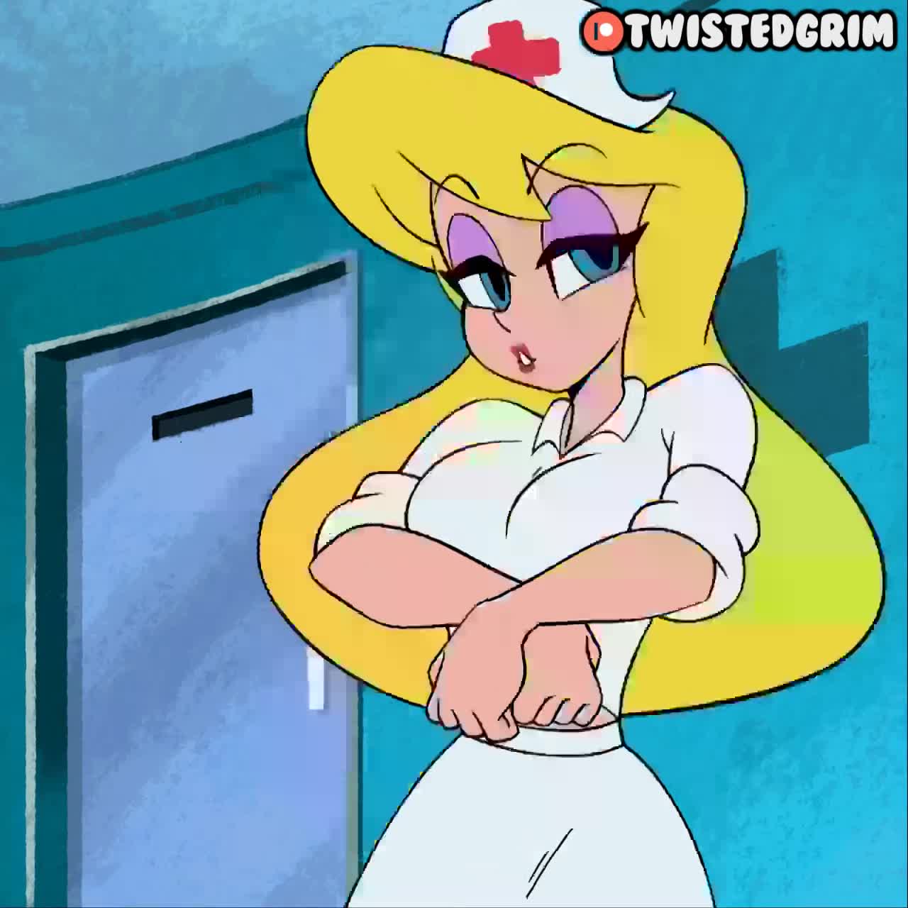 Cartoon Nurse Porn Captions - Animaniacs Hello Nurse Areolae Animated - Lewd.ninja