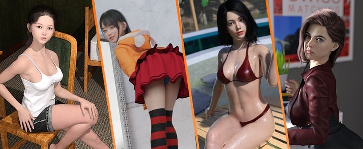 Peeping and Teasing adult sex game