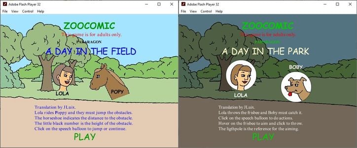 ZOOCOMIC games adult sex game