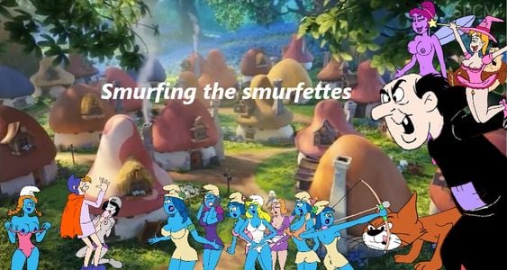Smurfing the Smurfettes adult sex game