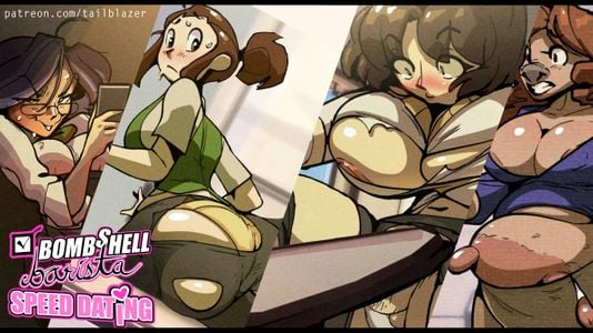 Bombshell Barista: Speed Dating adult sex game