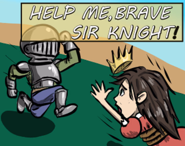 Help Me, Brave Sir Knight! adult sex game