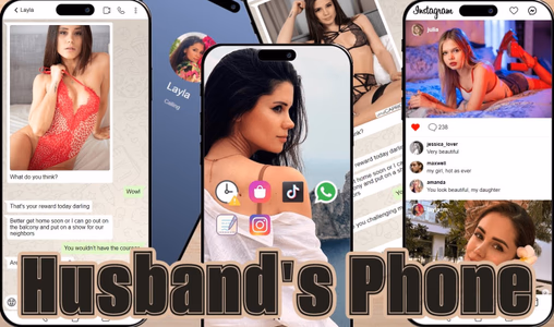 Husband's Phone adult sex game