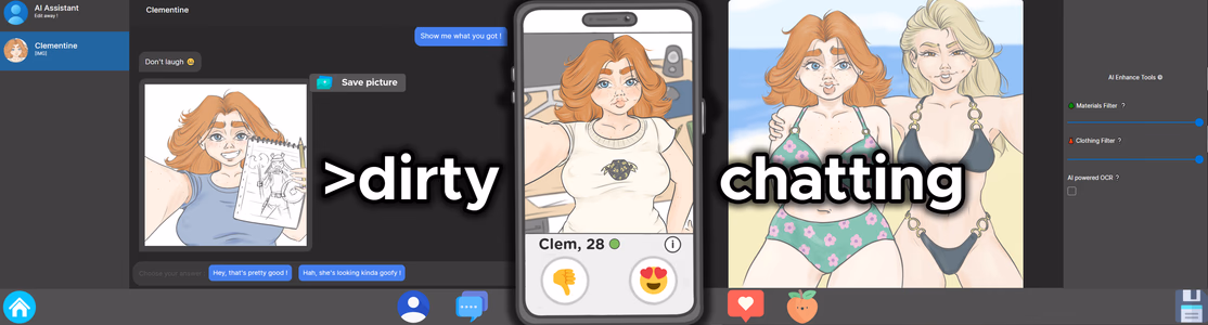 Dirty Chatting adult sex game