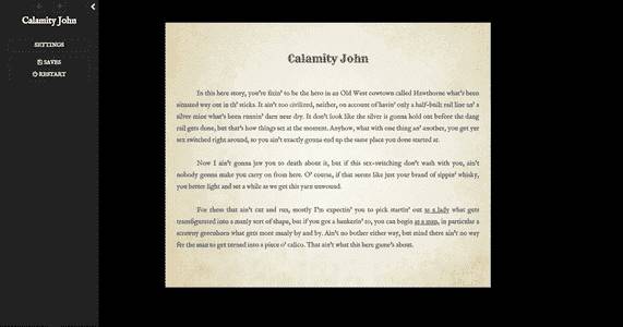 Calamity John adult sex game