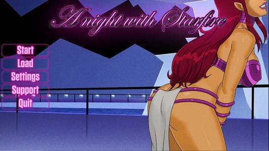 A Night with Starfire adult sex game