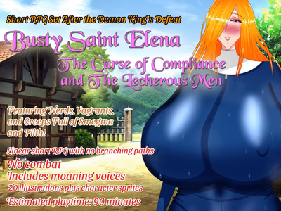Busty Saint Elena: The Curse of Compliance and The Lecherous Men adult sex game