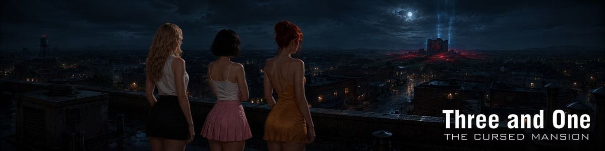 Three and One: The Cursed Mansion секс игры для взрослых