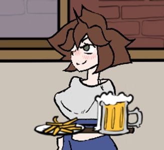 Corrupted waitress adult sex game