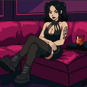 Infinite date with big tiddy goth girl adult sex game