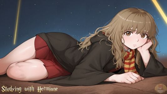 Studying  with Hermione adult sex game
