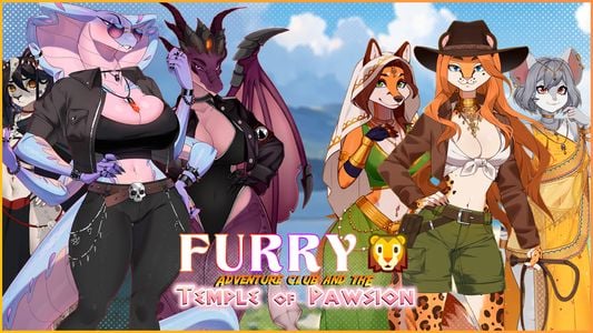 Furry Adventure Club and the Temple of Pawsion adult sex game