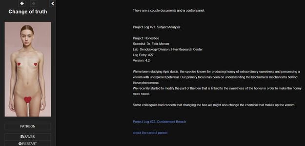 Change of Truth adult sex game