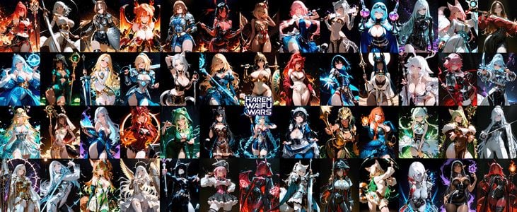 Harem Waifu Wars jogos pornôs adultos