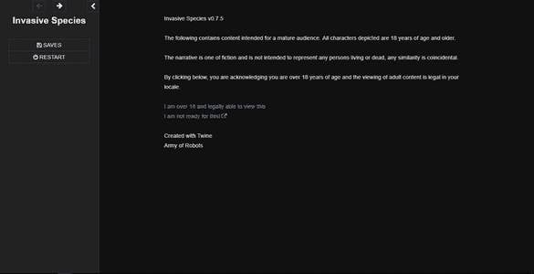 Invasive Species adult sex game