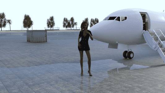 My New Life as a Stewardess adult sex game