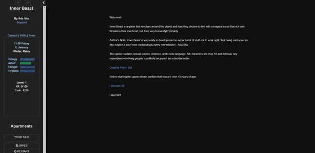 Inner Beast adult sex game