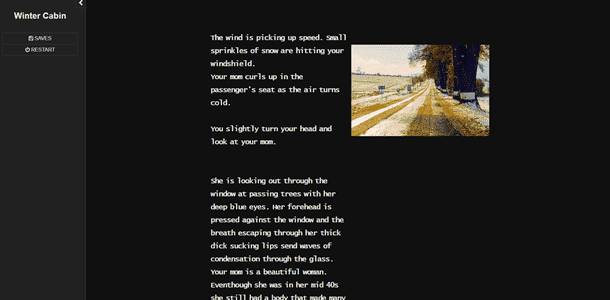 Winter Cabin adult sex game