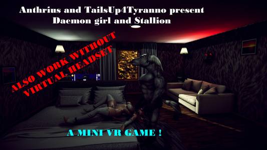 Daemon girl and Stallion adult sex game