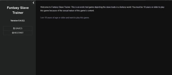 Fantasy Slave Trainer adult sex game