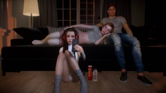 Movie Night adult sex game