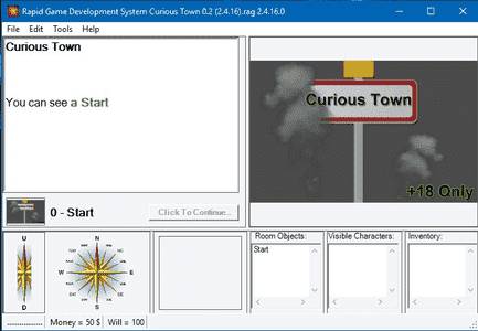 Curious Town adult sex game