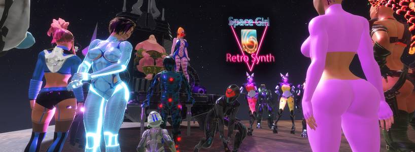 SpaceGirl Retro Synth adult sex game