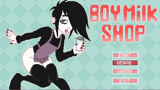 Boy Milk Shop adult sex game