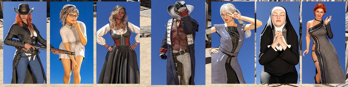 A Lewd Detective in Wild West adult sex game